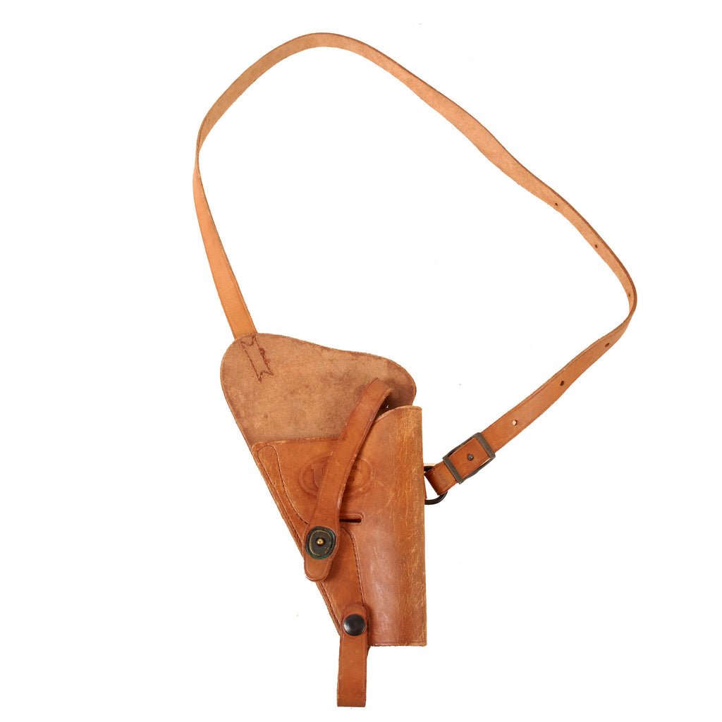 Original U.S. Vietnam War WWII Style .38 Victory Revolver M3 Shoulder Holster by Boyt Harness with 1962 MRT Date Original Items