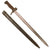 Original French WWI Era M1892 Sword Bayonet with Shorter Quillon and Scabbard For The 8mm Mannlicher-Berthier M1890 Carabine de Cavalerie (Cavalry Carbine) Original Items