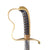 Original German WWI Bavarian Infantry NCO Etched Dove’s Head Sword with Nickel-Plated Blade and Scabbard by Carl Eickhorn