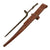Original U.S. WWII Rare M1941 Johnson Rifle Spike Bayonet with Reproduction Leather Scabbard Original Items