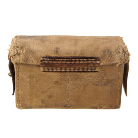 Original Japanese WWII Late War Canvas Jungle Arisaka Ammunition Pouch