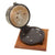 Original WWII U.S. Navy Type Mark I Deck Clock No. 5209 by Seth Thomas with Winding Key and Wall Mount - Dated 1940 - Fully Functional Original Items