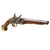 Original 19th Century Ottoman Flintlock Holster Pistol with Carved Stock and Embossed Brass Mountings - Circa 1840 Original Items