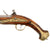 Original 19th Century Ottoman Flintlock Holster Pistol with Carved Stock and Embossed Brass Mountings - Circa 1840 Original Items