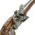 Original 19th Century Ottoman Flintlock Holster Pistol with Carved Stock and Embossed Brass Mountings - Circa 1840 Original Items
