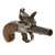 Original 19th Century U.S. Engraved Boxlock .38cal. Flintlock Pocket Pistol - Circa 1800 Original Items