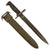 Original U.S. WWII M1 Garand 10 Inch Cut Down Bayonet by Union, Fork & Hoe with M7 Scabbard - Dated 1943 Original Items