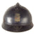 Original French WWII FFI-Captured & Painted Paris Police M1915 Adrian Helmet with Liner & Name Tape Original Items