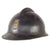 Original French WWII FFI-Captured & Painted Paris Police M1915 Adrian Helmet with Liner & Name Tape Original Items