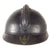 Original French WWII FFI-Captured & Painted Paris Police M1915 Adrian Helmet with Liner & Name Tape Original Items