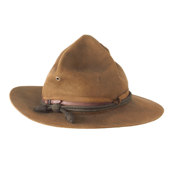 Original U.S. WWI Era M1911 Officer’s Campaign Hat with Officer’s Cord - Size 7⅜