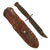 Original U.S. Vietnam War Harold Edward Fischer’s Early 6" Blade "Jet Pilot" Air Force Survival Knife by Camillus with Scabbard & Whetstone - DSC, DFC, LM, SS, PWM Original Items