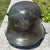 Original German WWII Identified USGI Decorated Travel Diary RLB Air Defense Reissued Austrian M17 Helmet with Letter and Photo - Size 64 Shell Original Items