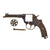 Original Antique Swedish M/1887 7.5mm Nagant Revolver by Husqvarna Made in 1898 with Excellent Bore - Serial 2718 Original Items