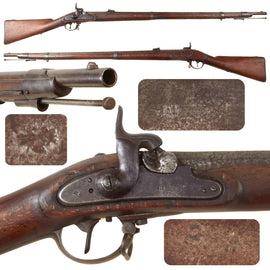 Original U.S. Civil War Austrian M1854 Type II Lorenz .55cal Percussion Rifle with Desirable Long Range Sight and Export Stock - dated 1860