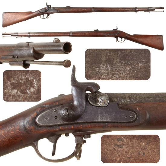 Original U.S. Civil War Austrian M1854 Type II Lorenz .55cal Percussion Rifle with Desirable Long Range Sight and Export Stock - dated 1860