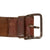 Original Japanese WWII Waist Belt with Pair of Late War Rubberized Canvas Arisaka Ammunition Pouches - Damage
