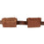 Original Japanese WWII Waist Belt with Pair of Late War Rubberized Canvas Arisaka Ammunition Pouches - Damage