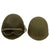 Original U.S. WWII McCord M1 Front Seam Fixed Bale Helmet with Firestone Liner, Helmet Net, and Polaroid Goggles with Laundry Number