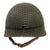Original U.S. WWII McCord M1 Front Seam Fixed Bale Helmet with Firestone Liner, Helmet Net, and Polaroid Goggles with Laundry Number