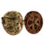 Original U.S. WWII USMC Rear Seam Swivel Bale M1 Helmet with MSA Liner and 2nd Pattern USMC Camouflage “Frogskin” Cover