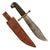 Original U.S. WWII AAF E-1 Survival Knife with Camillus “4-Line” Markings in Leather Sheath Identified to CBI Veteran Original Items