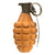 Original U.S. WWII Inert MkII Yellow Early War High Explosive Pineapple Grenade with M10A3 Fuze