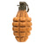 Original U.S. WWII Inert MkII Yellow Early War High Explosive Pineapple Grenade with M10A3 Fuze