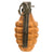 Original U.S. WWII Inert MkII Yellow Early War High Explosive Pineapple Grenade with M10A3 Fuze