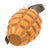 Original U.S. WWII Inert MkII Yellow Early War High Explosive Pineapple Grenade with M10A3 Fuze