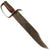 Original U.S. Civil War Confederate Arsenal Type D-Guard Bowie Knife with Large Blade & Possibly-Replaced Grip - Unusual Pinned Pommel