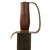 Original U.S. Civil War Confederate Arsenal Type D-Guard Bowie Knife with Large Blade & Possibly-Replaced Grip - Unusual Pinned Pommel