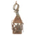 Original U.S. Early 19th Century Era Punched Tin Oil Lantern with Retained Can - Cracked Glass Original Items