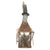 Original U.S. Early 19th Century Era Punched Tin Oil Lantern with Retained Can - Cracked Glass Original Items