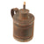 Original U.S. Early 19th Century Era Punched Tin Oil Lantern with Retained Can - Cracked Glass Original Items