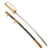Original Japanese WWII Navy Officer Model 1883 Kyu-Gunto Sword with Family Crest, NCO Style Katana Blade, and Sharkskin Parade Scabbard
