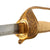 Original Japanese WWII Navy Officer Model 1883 Kyu-Gunto Sword with Family Crest, NCO Style Katana Blade, and Sharkskin Parade Scabbard