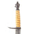 Original U.S. American Revolutionary War Era Officer’s Hunting Sword with Filigree Guard & Ivory Handle in Lovely Patterned Scabbard - Guard Broken
