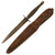 Original British WWII Rare “Beaded and Ribbed” Fairbairn Sykes Second Pattern Commando Knife With Scabbard