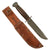 Original U.S. WWII PAL RH-36 MkII-Style Fighting Knife with Officer-Named & Serial Number-Marked Leather Belt Scabbard
