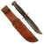 Original U.S. WWII PAL RH-36 MkII-Style Fighting Knife with Leather Belt Scabbard - Parkerized Blade Original Items