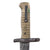 Original U.S. WWII French M1866 Chassepot Saber Bayonet Converted To Fighting Knife With Leather Scabbard - Dated April 1868