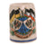Original Imperial German WWI Beer Stein with German & Austro-Hungarian Flag Motif - Dated 1916