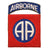 Original U.S. WWII 82nd Airborne Division “All American” Green-back Shoulder Sleeve Insignia With Detached Rocker - Rare Original Items