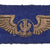 Original U.S. WWII British-Made Bullion Aircrew Wings on Blue “Combat Crew” Field - Excellent Original Items