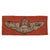 Original U.S. WWII Italian-Made Heavy Bullion Senior Pilot Wings on Leather Backing for Flight Jacket - Excellent Original Items