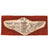 Original U.S. WWII Italian-Made Heavy Bullion Senior Pilot Wings on Leather Backing for Flight Jacket - Excellent Original Items