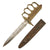 Original U.S. WWI Service-Worn Model 1918 Mark I Trench Knife by L. F. & C. with L. F. & C. Steel Scabbard