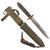 Original U.S. Vietnam War Era 101st Airborne Division Modified M3 Style Fighting Knife with 101st AB Arrow Etched Blade & M8 Scabbard
