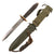 Original U.S. Vietnam War Era 101st Airborne Division Modified M3 Style Fighting Knife with 101st AB Arrow Etched Blade & M8 Scabbard